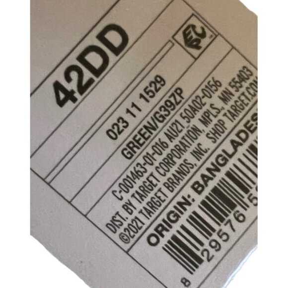 Auden Lightly Lined Full‎ Coverage T-Shirt Bra 42DD Adjustable Straps Lace Front - Picture 4 of 6